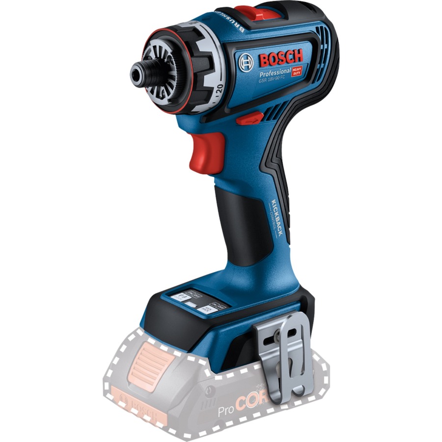 Akumuliatorinis suktuvas-gręžtuvas BOSCH PRO GSR 18V-90 FC (be akumuliatoriaus ir pakrovėjo) - 1