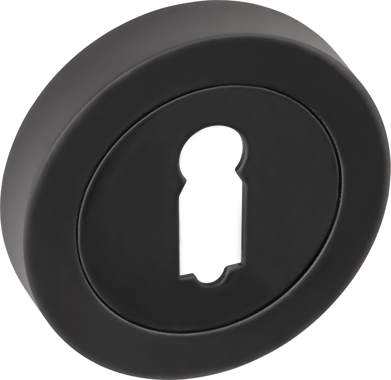 Durų rakto apyraktė R-501, apvali, juodos spalvos