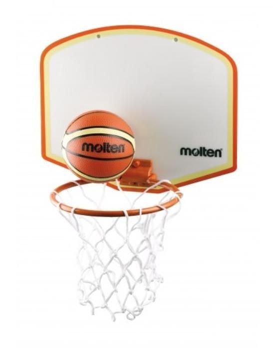 Krepšinio lenta su lanku, tinklu ir kamuoliu MOLTEN, Ø 16 cm