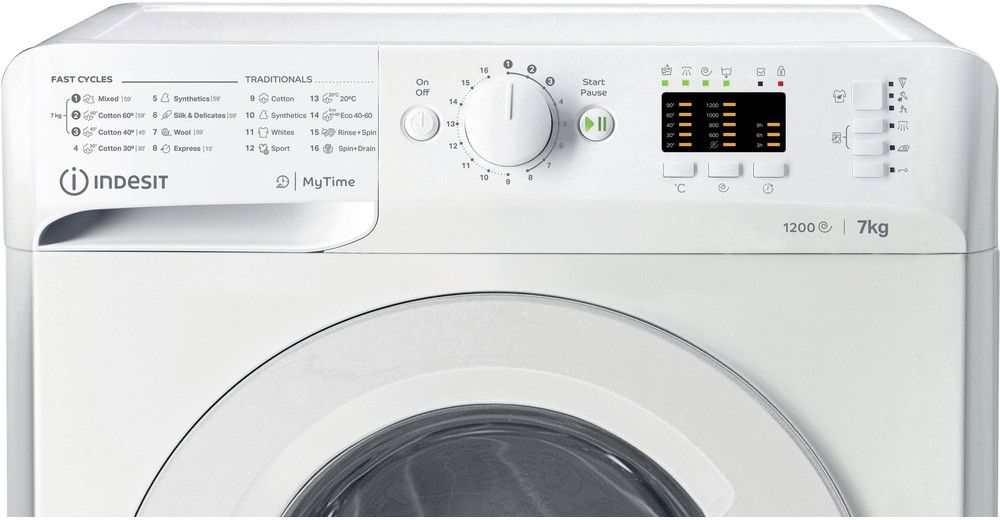 Skalbimo mašina Indesit MTWA 71252 W EE, 7 kg - 3