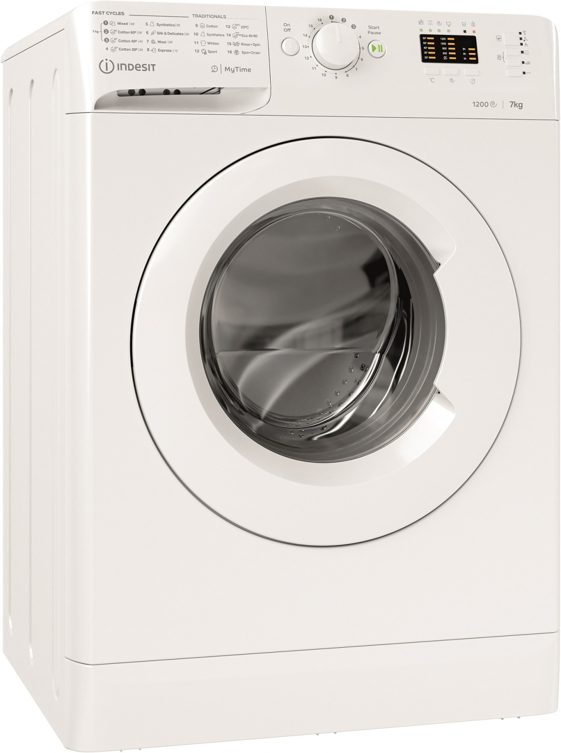 Skalbimo mašina Indesit MTWA 71252 W EE, 7 kg - 1