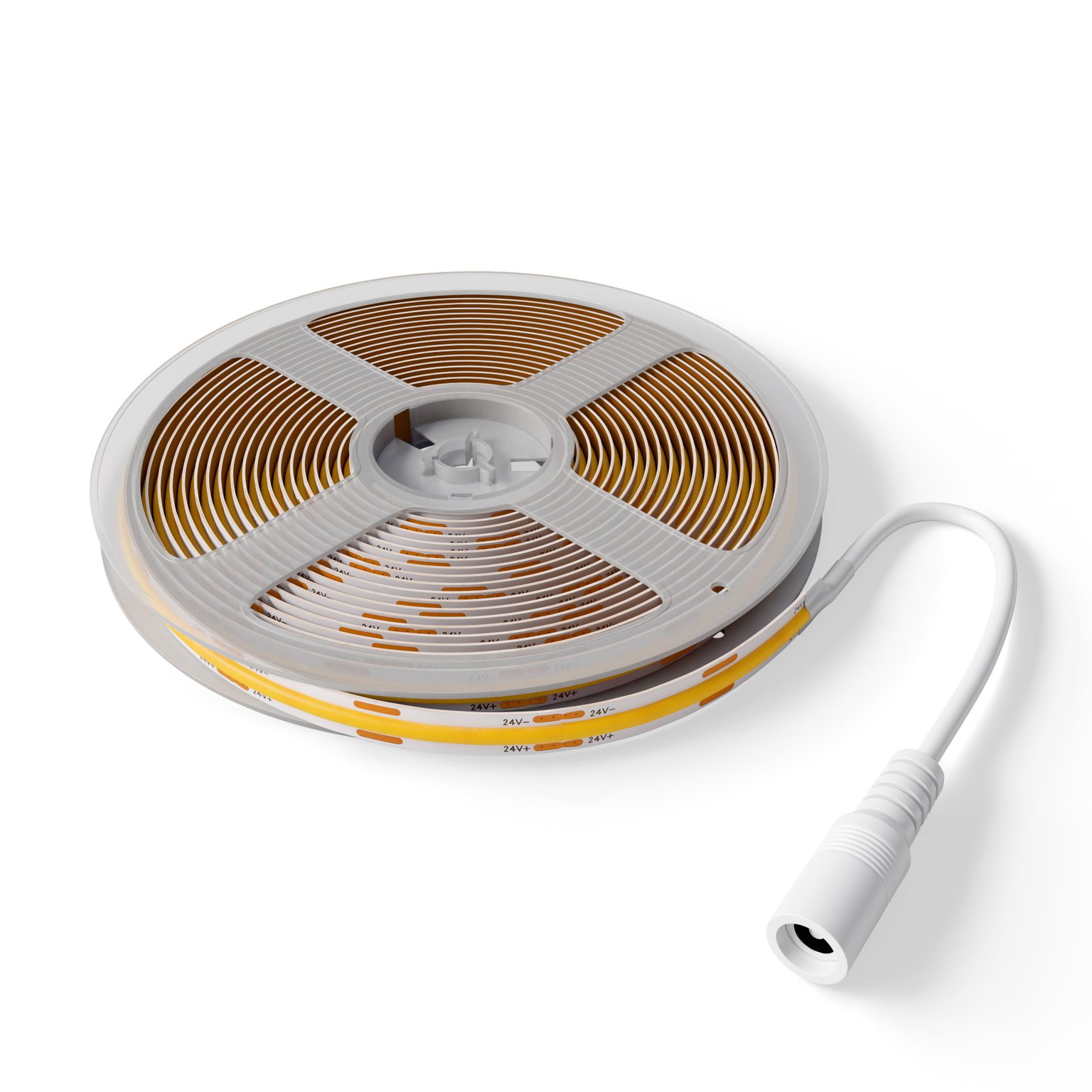 LED juostos komplektas AVIDE, IP20, 33W, 3000K,  1579 lm,  COB, 24V, su pultu, 5m-1