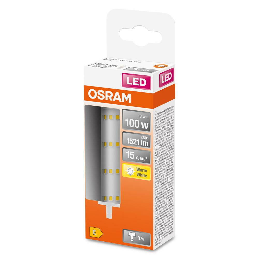 LED lemputė OSRAM, R7S, 13W, 2700 K, 1521 lm, šiltai baltos sp. - 2