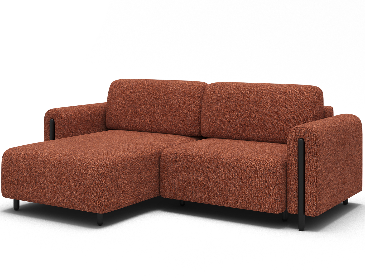 Kampinė sofa Acossta, raudona sp., kairinė, 154 x 244 cm x 95 cm - 3