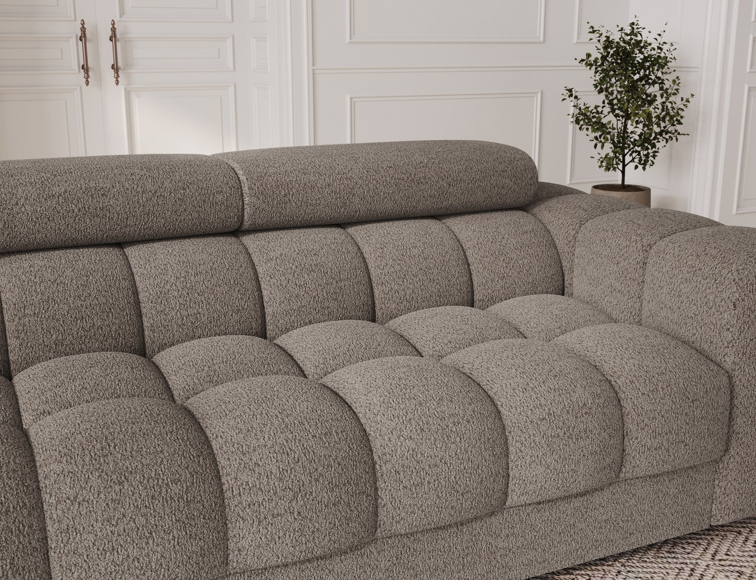Sofa-lova Festello, ruda sp., 100 x 260 cm x 96 cm - 6