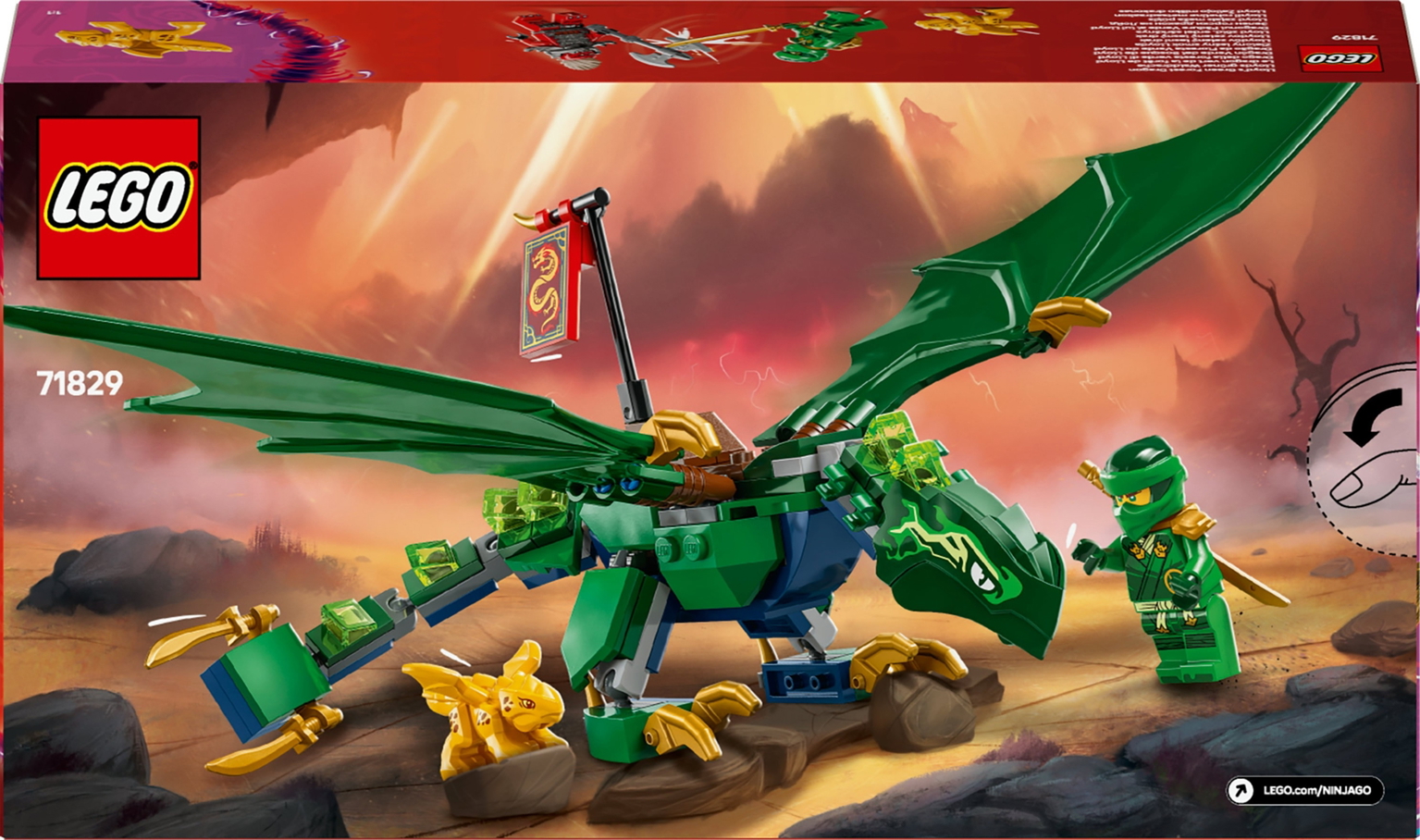 Konstruktorius LEGO Ninjago Lloyd's Green Forest Dragon - 7