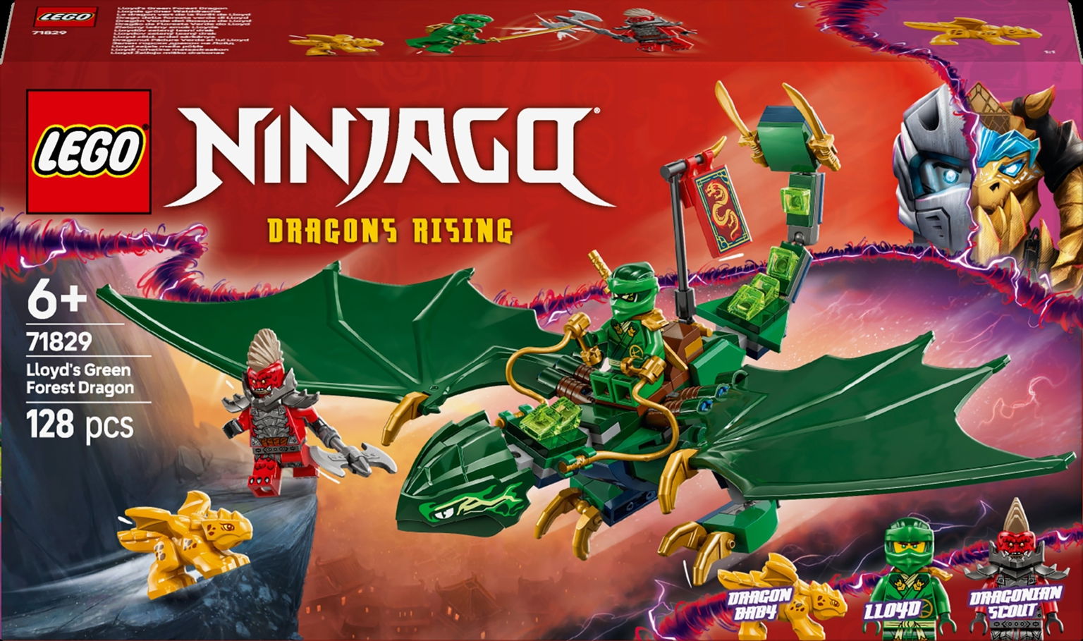 Konstruktorius LEGO Ninjago Lloyd's Green Forest Dragon-0