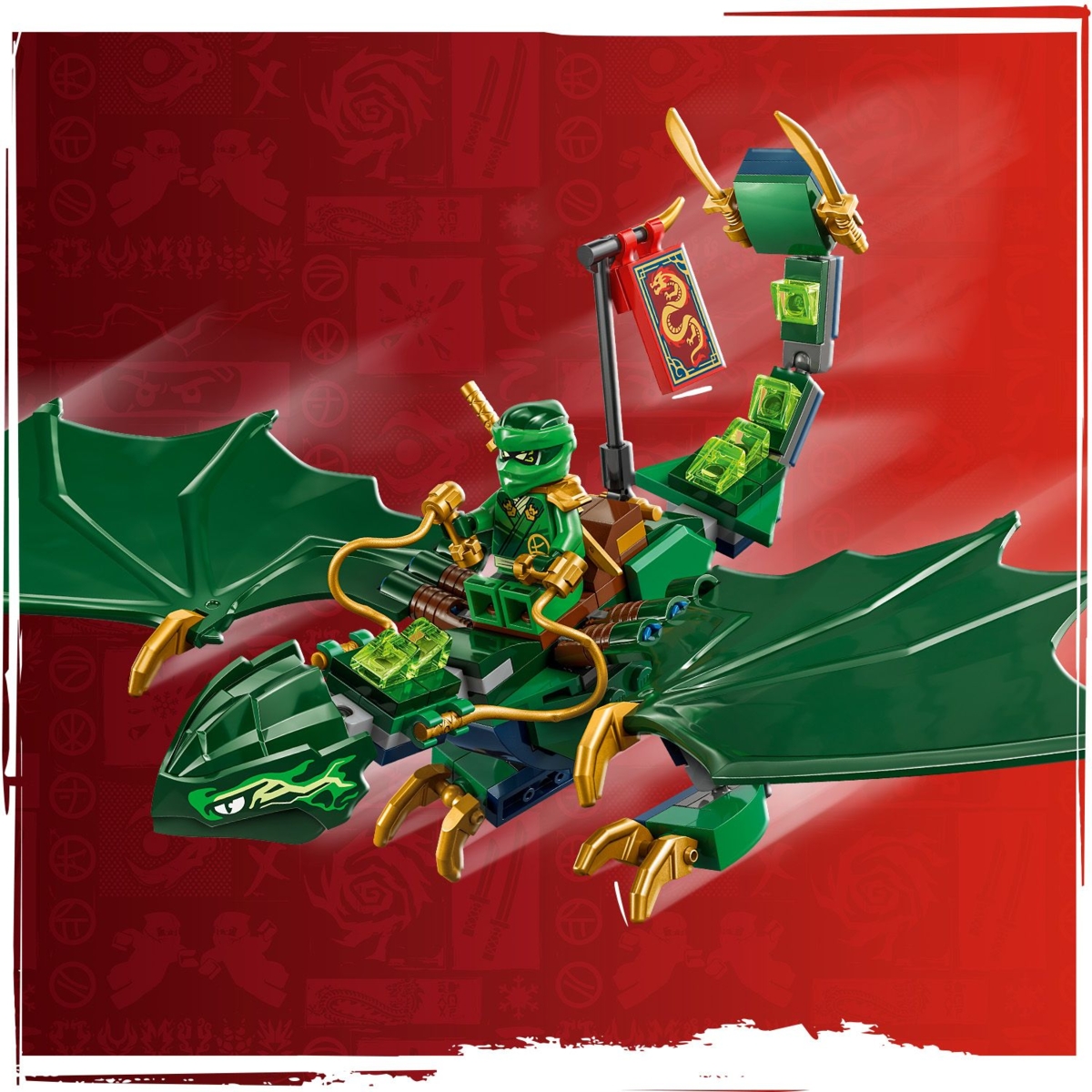 Konstruktorius LEGO Ninjago Lloyd's Green Forest Dragon - 5