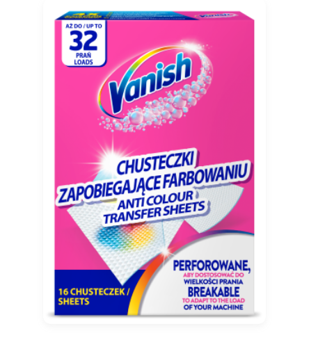 Skalbimo lapeliai VANISH, 32 vnt-0