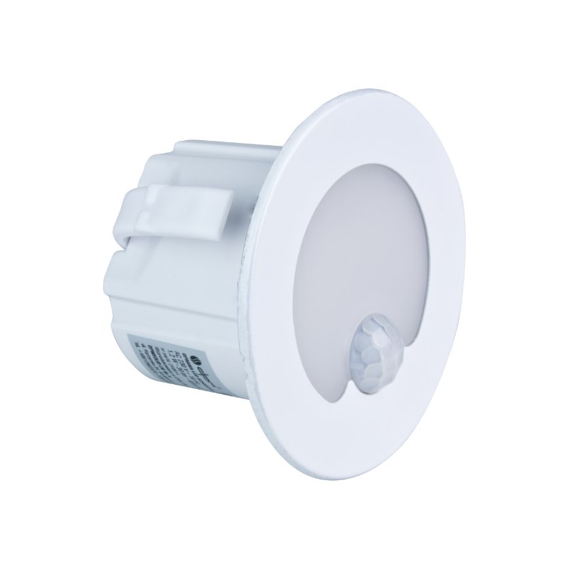 LED laiptų šviestuvas DPM, IP20, 1,2W, 4000K, 30 lm, su jud.davik., baltos sp., apšviet. kampas 110° - 1
