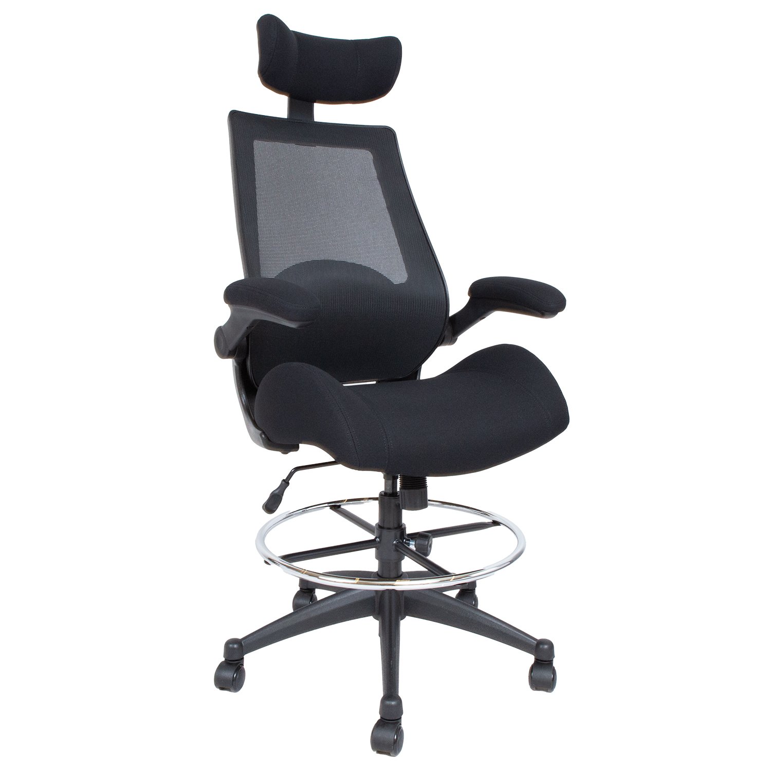 Biuro kėdė MILLER, 70x71x134-153.5 cm, juoda