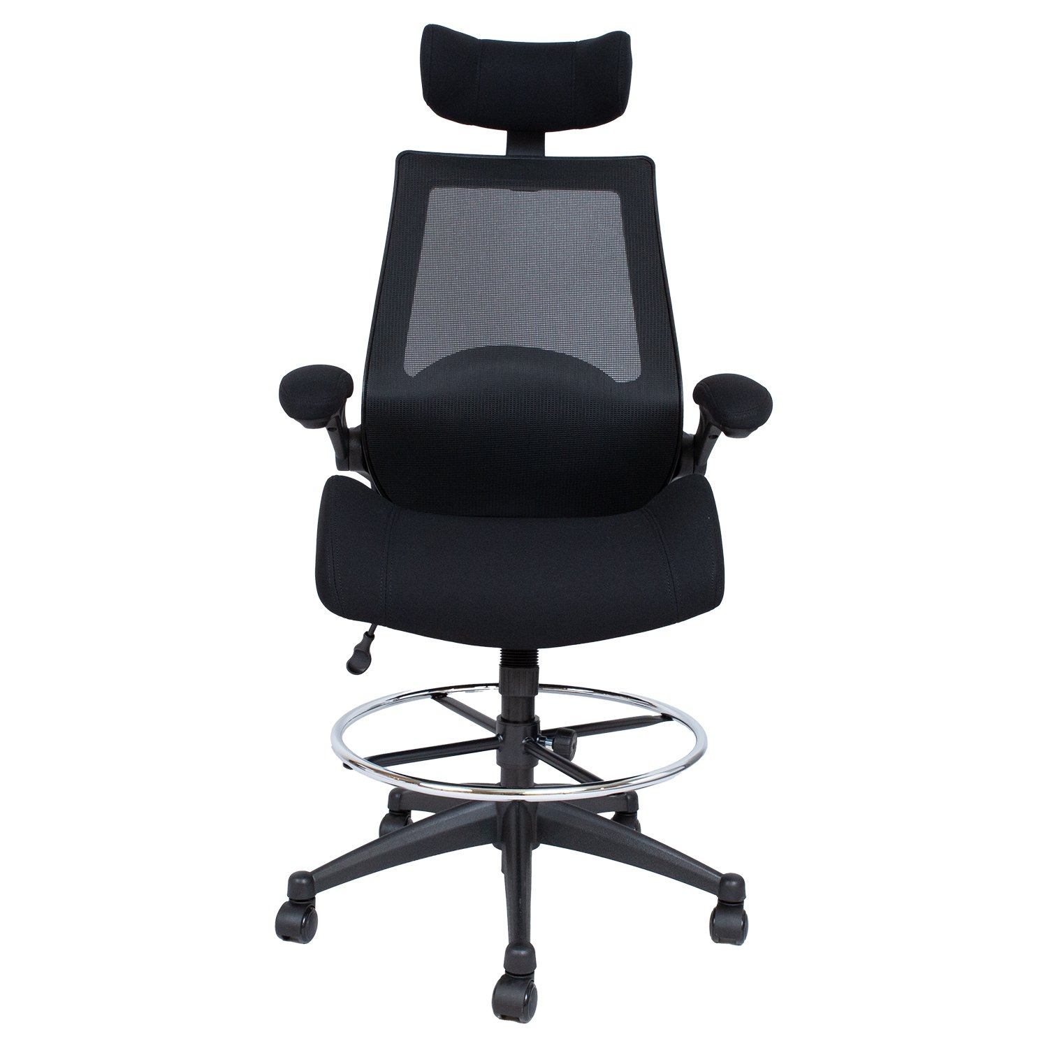 Biuro kėdė MILLER, 70x71x134-153.5 cm, juoda - 2