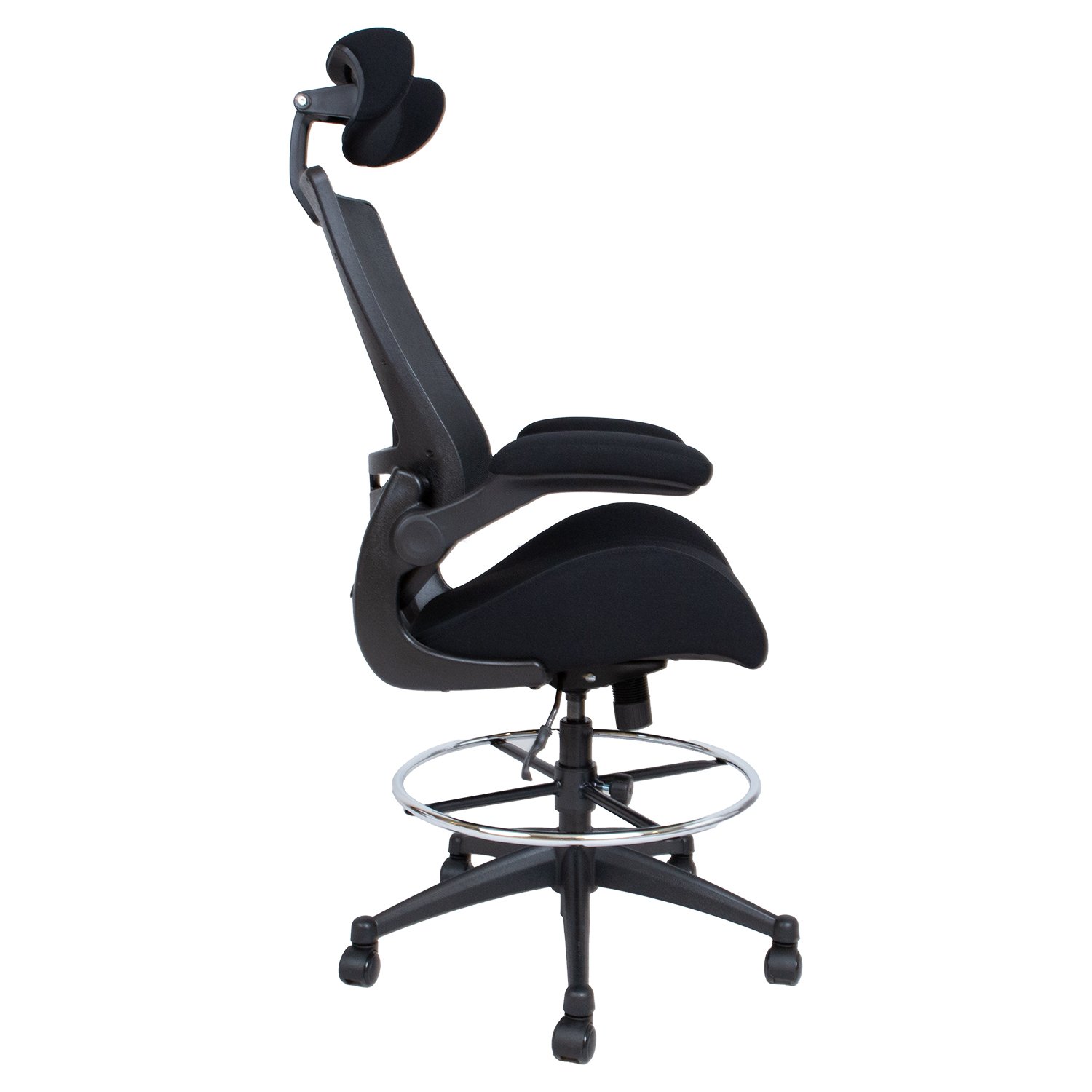 Biuro kėdė MILLER, 70x71x134-153.5 cm, juoda - 3