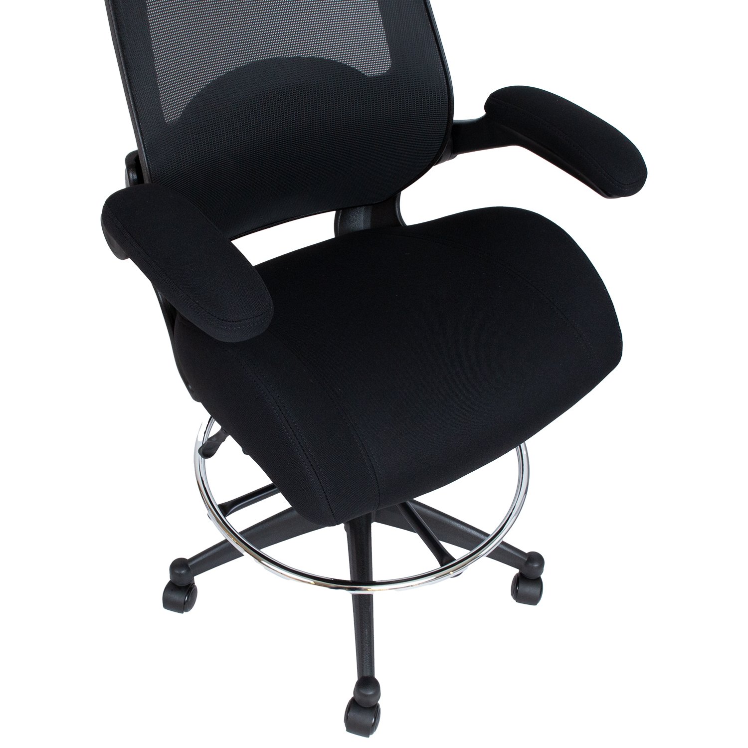 Biuro kėdė MILLER, 70x71x134-153.5 cm, juoda - 6