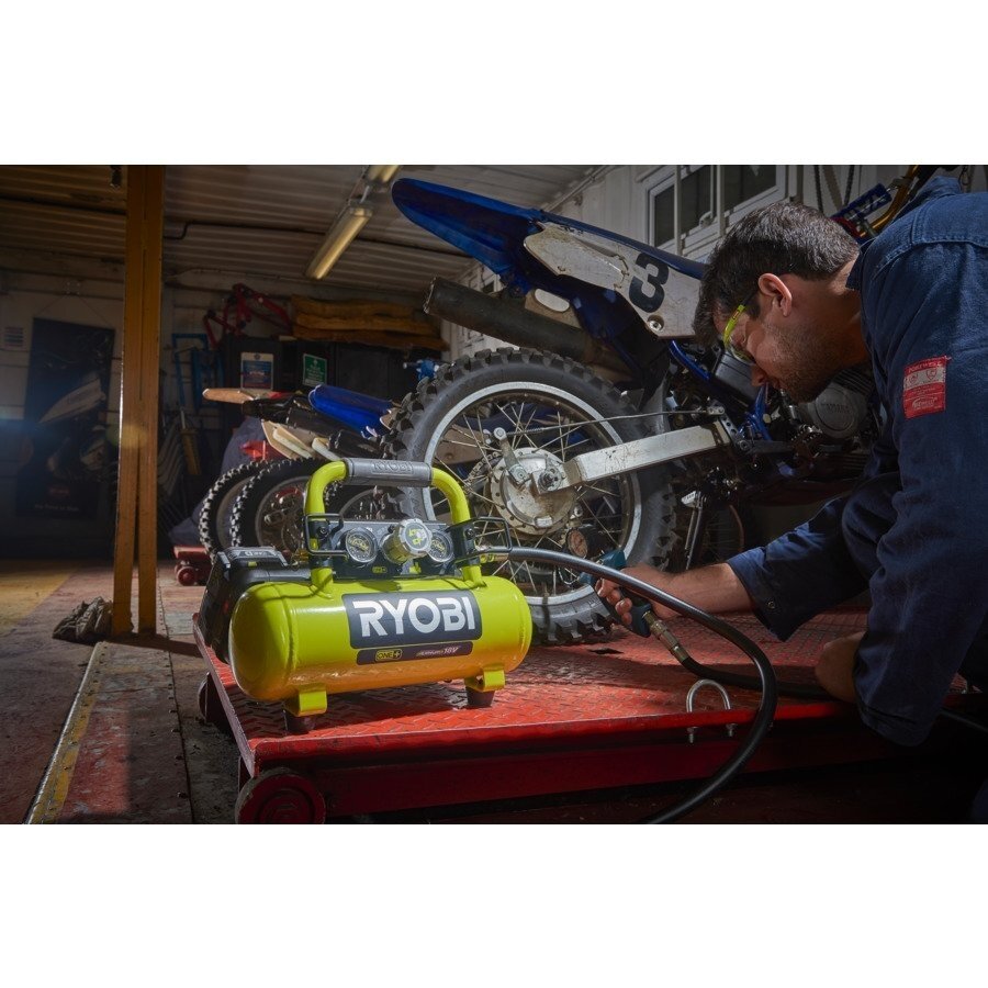 Akumuliatorinis kompresorius RYOBI R18AC-0, 18V (be akum. ir krov.) - 2