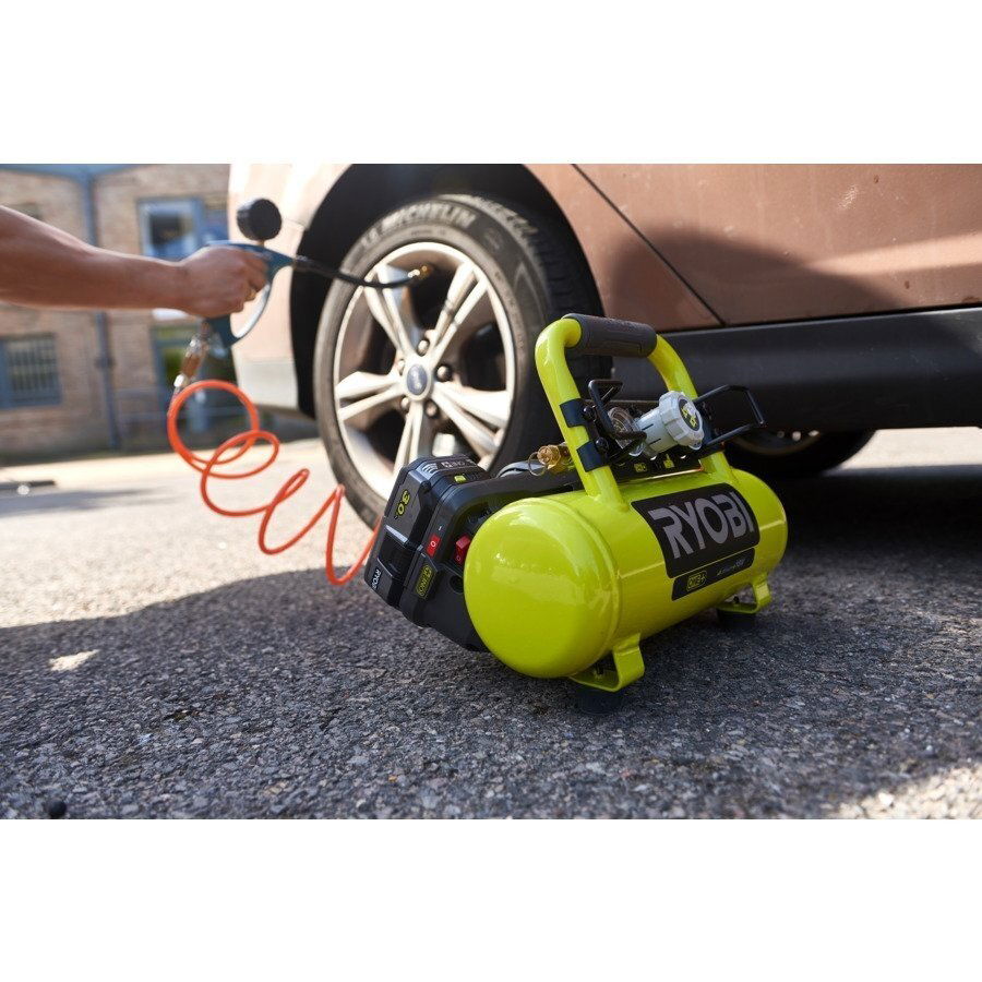 Akumuliatorinis kompresorius RYOBI R18AC-0, 18V (be akum. ir krov.) - 3