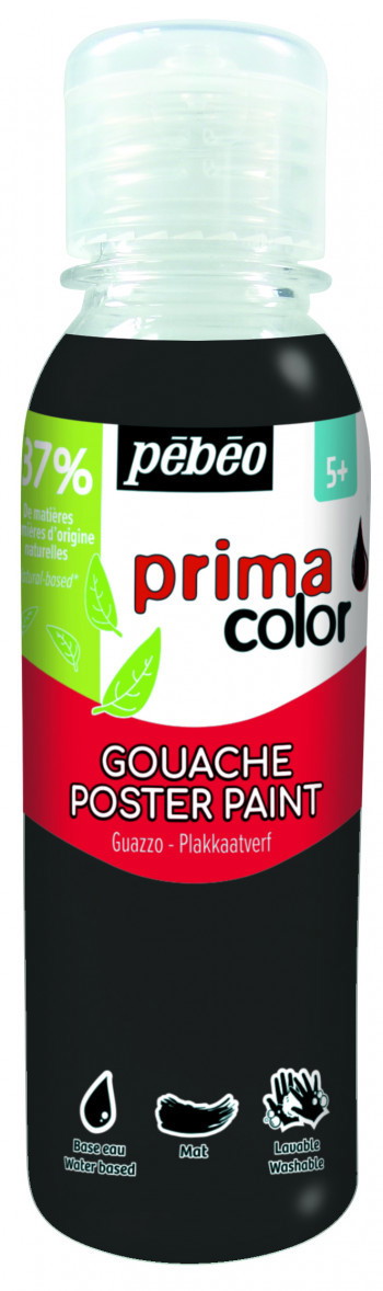 Meninis guašas PEBEO, juodos sp., 150 ml-0