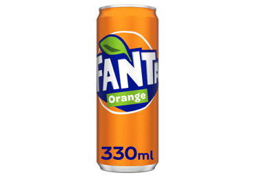 Gaivusis gėrimas FANTA ORANGE, skardinėje, 330 ml, 24 vnt-1