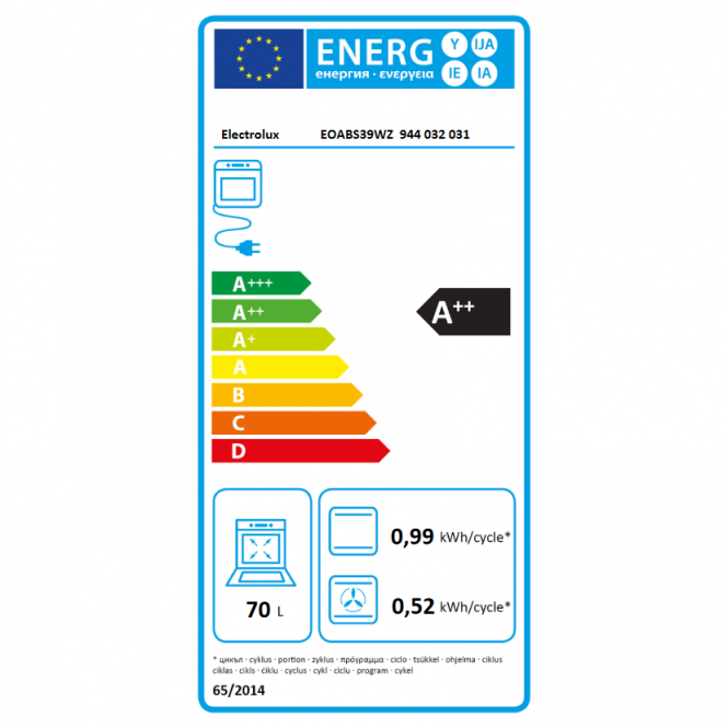 Orkaitė Electrolux EOABS39WZ - 5