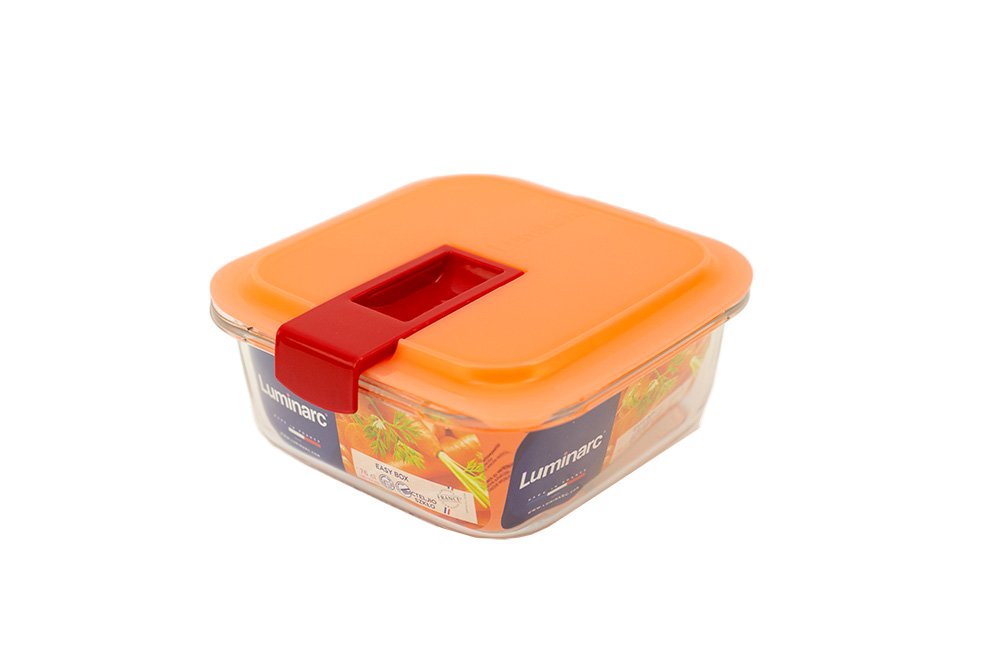 Maisto laikymo indelis LUMINARC EASY BOX CORAL, kvadratinis, 0,76 L