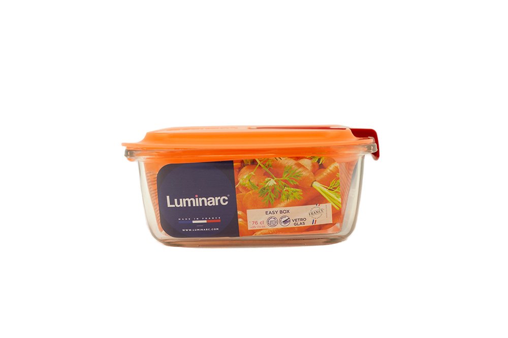 Maisto laikymo indelis LUMINARC EASY BOX CORAL, kvadratinis, 0,76 L - 4