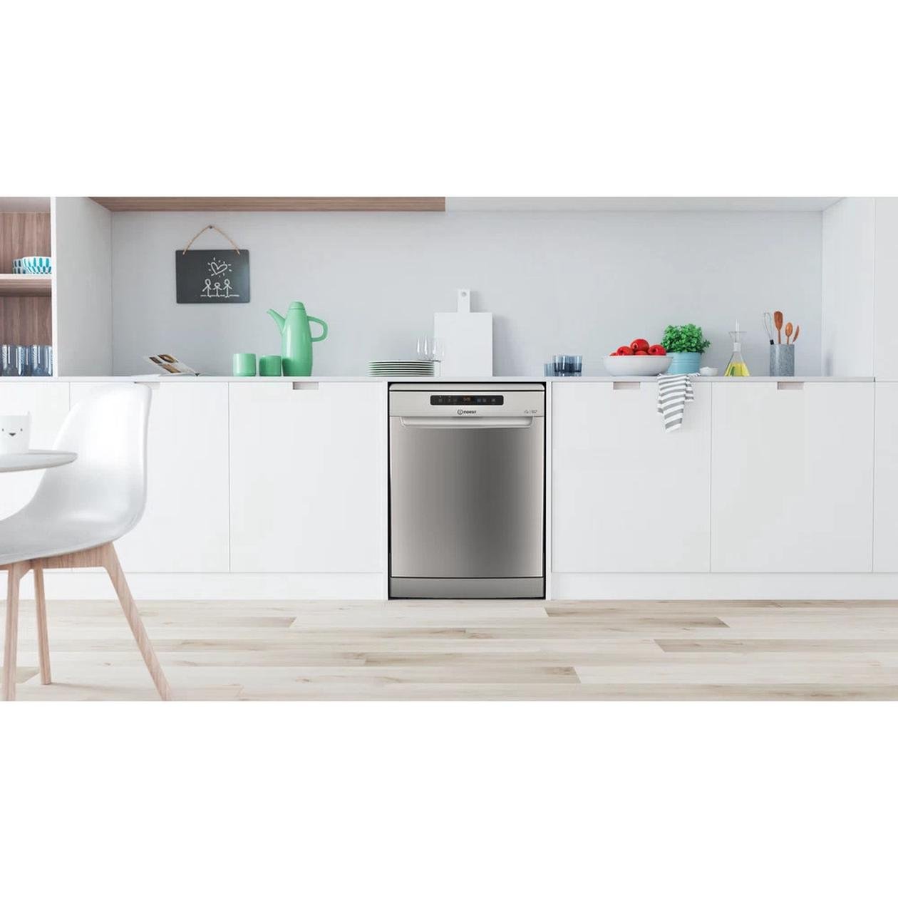 Indaplovė Indesit D2FHD624AS, sidabro - 4