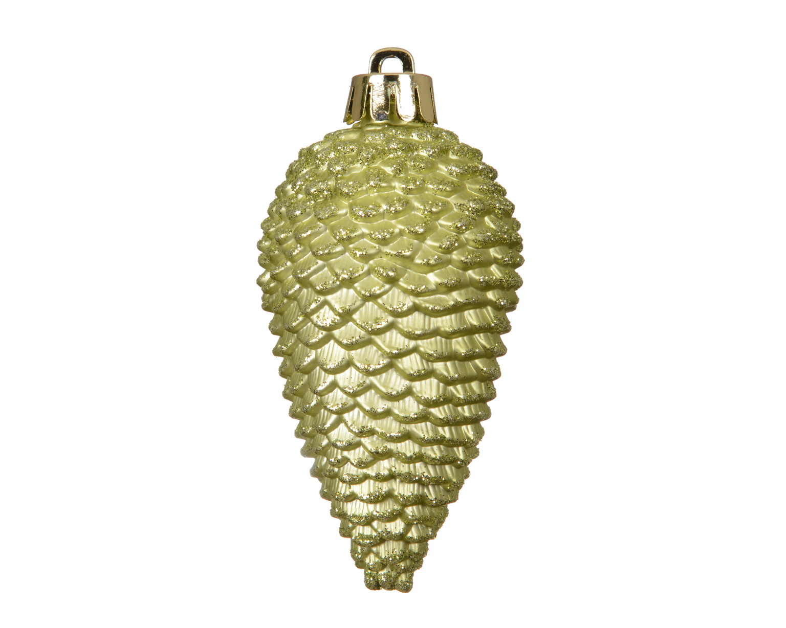 Kalėdinių eglės žaisliukų rinkinys PINECONE, pistacijų sp., 4,5 x 8 cm, 6 vnt-0