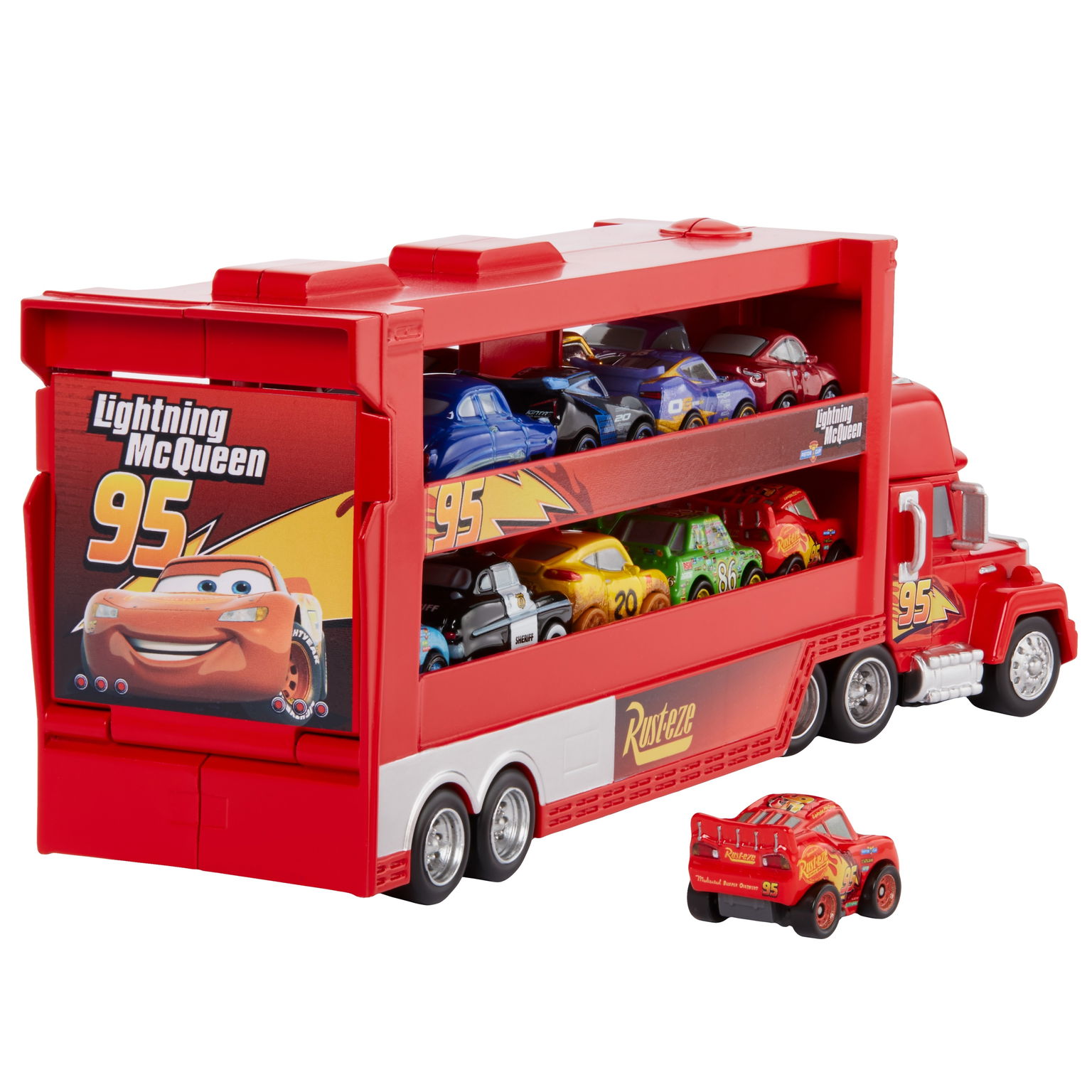 Transporteris Cars Makas mini lenktynininkams - 6