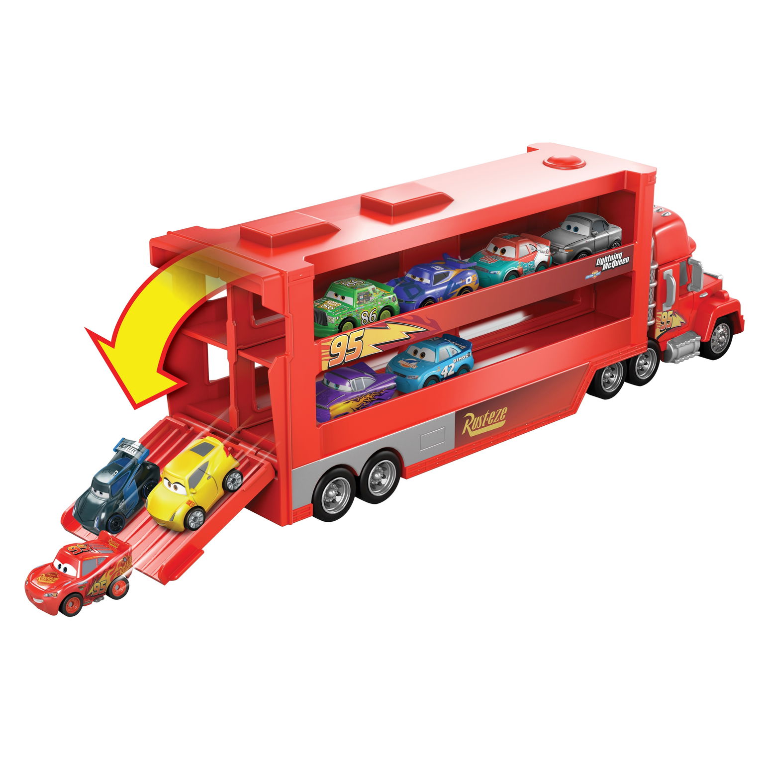 Transporteris Cars Makas mini lenktynininkams - 2
