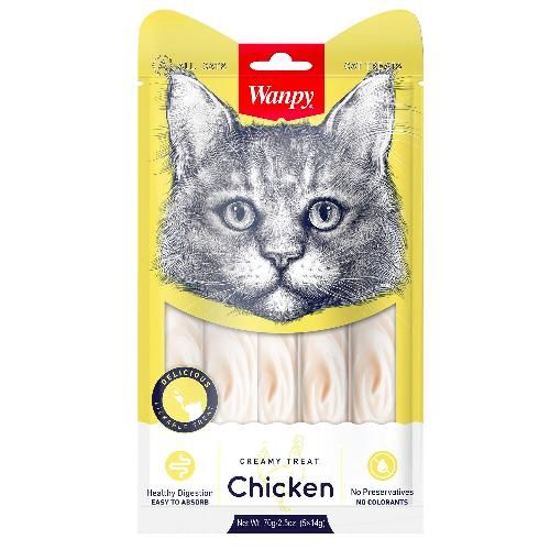Skanėstas katėms WANPY Creamy, su vištiena, 70 g-0