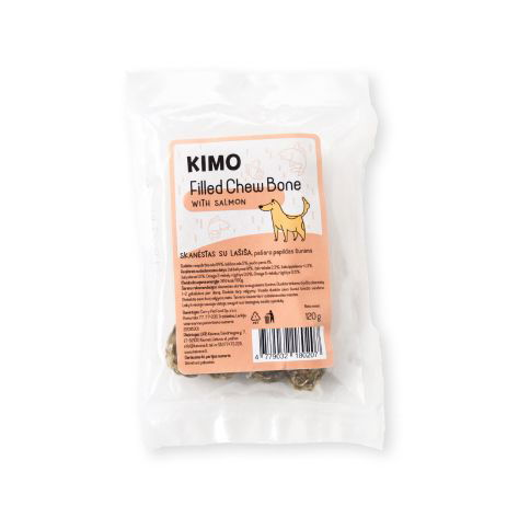 Skanėstas šunims KIMO, su lašiša, 120 g - 2