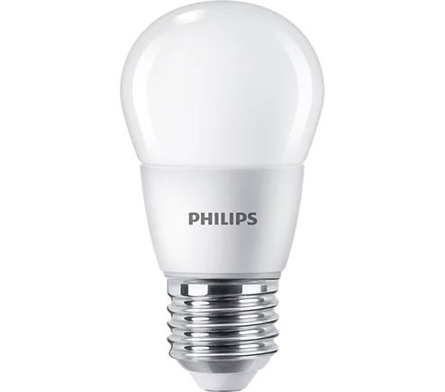 LED lemputė PHILIPS, P48, E27, 7W (=60W), 4000K, 806 lm, šaltai baltos sp.