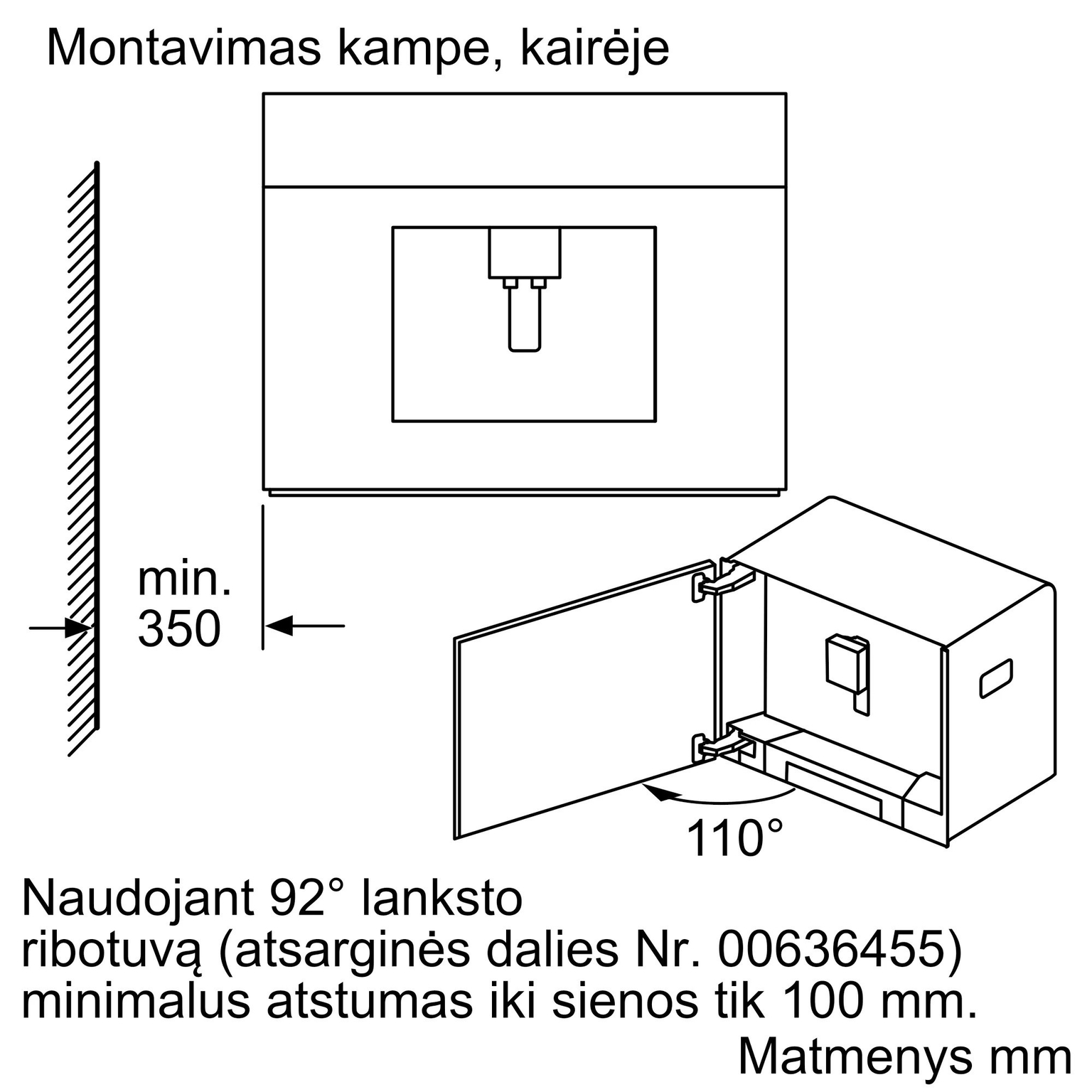 Įmontuojamasis automatinis kavos aparatas Neff N 90, C17KS61G0 - 4