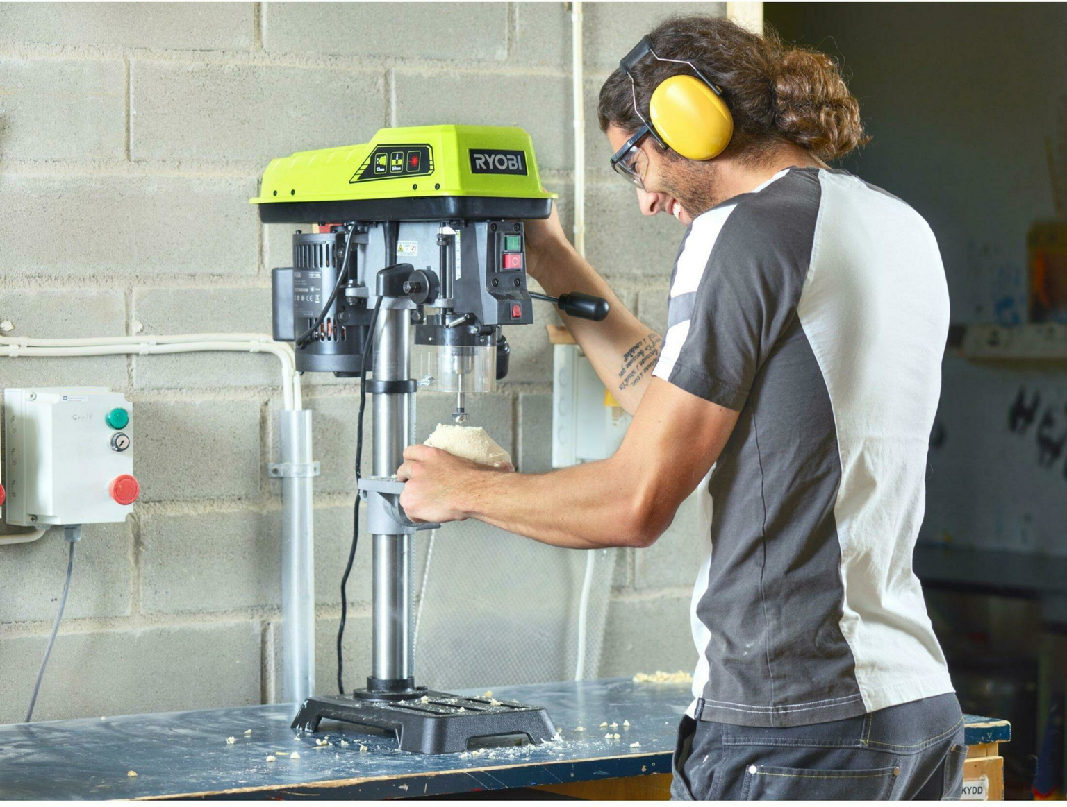 Gręžimo staklės RYOBI RDP102L, 390W, 13mm - 3