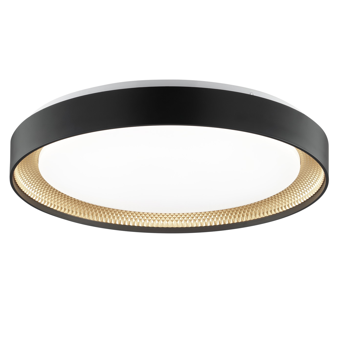 Lubinis LED šviestuvas BRILLIANT WALDO, 36W, CCT 3000-6500K, 4300lm juodos/aukso sp ø48,5cm su pultu-0