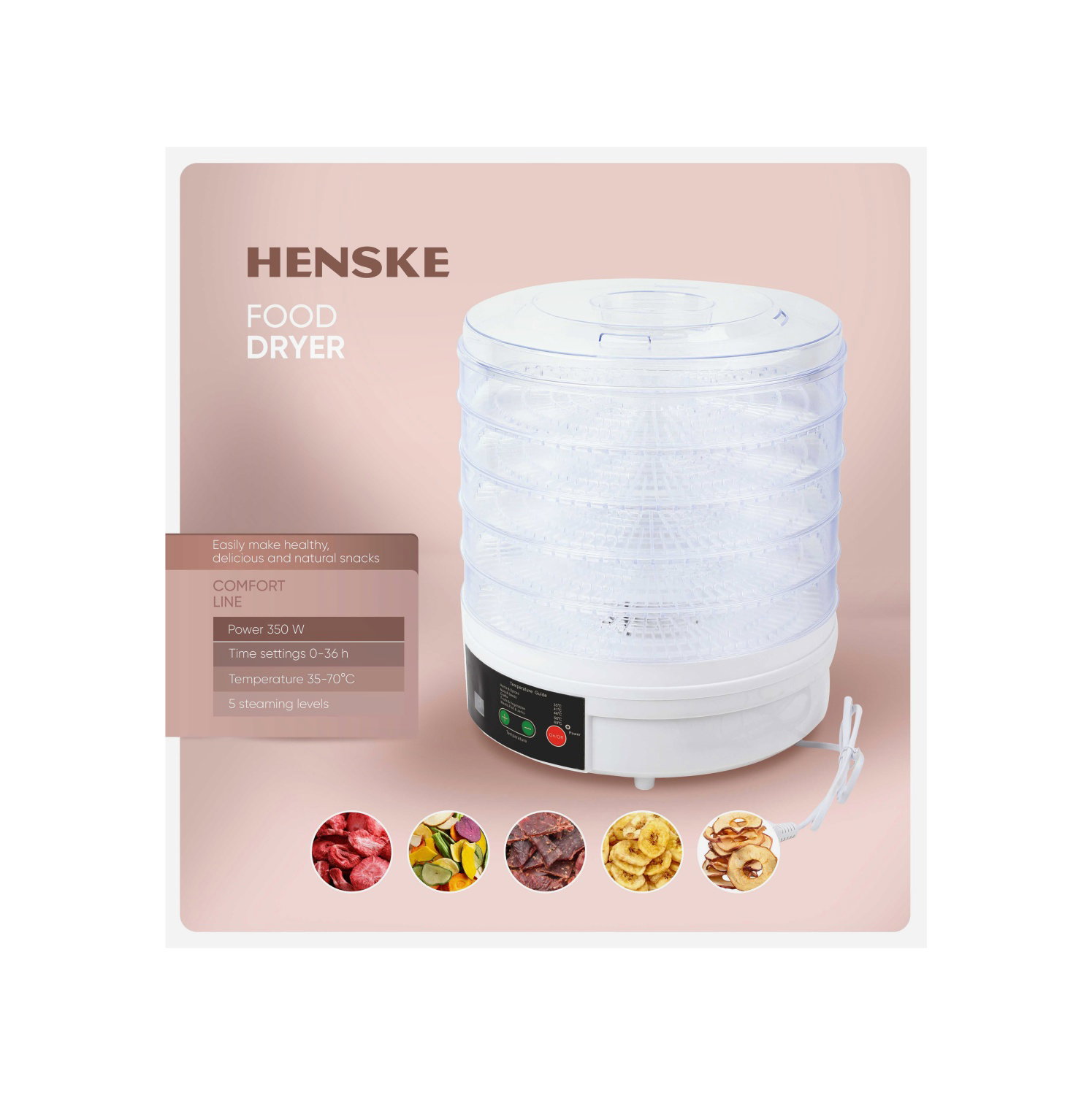 Vaisių ir daržovių džiovyklė HENSKE 770D-0