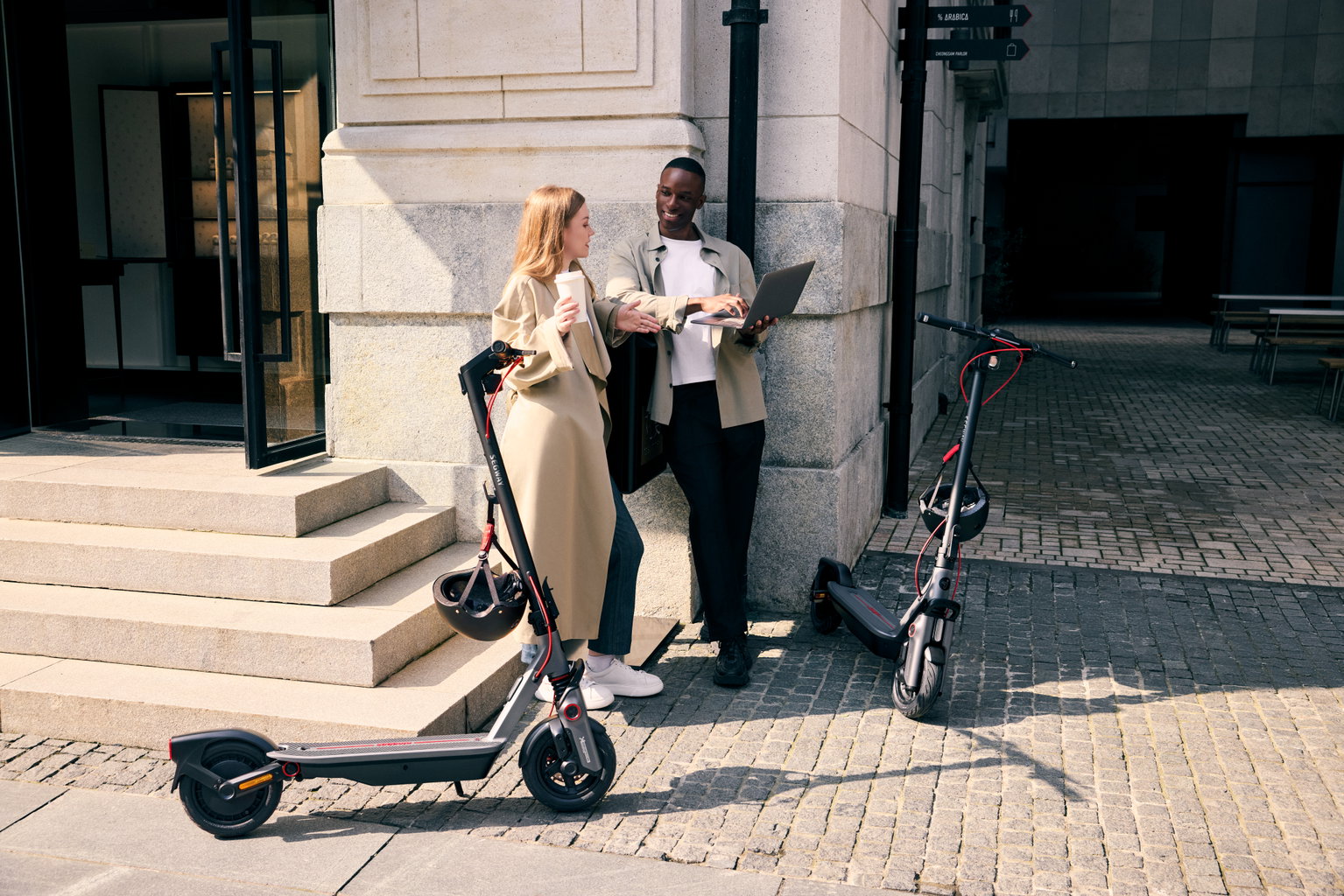 Elektrinis paspirtukas Ninebot by Segway F3 Pro E, iki 25 km/h, 10 ", juodos spalvos - 8