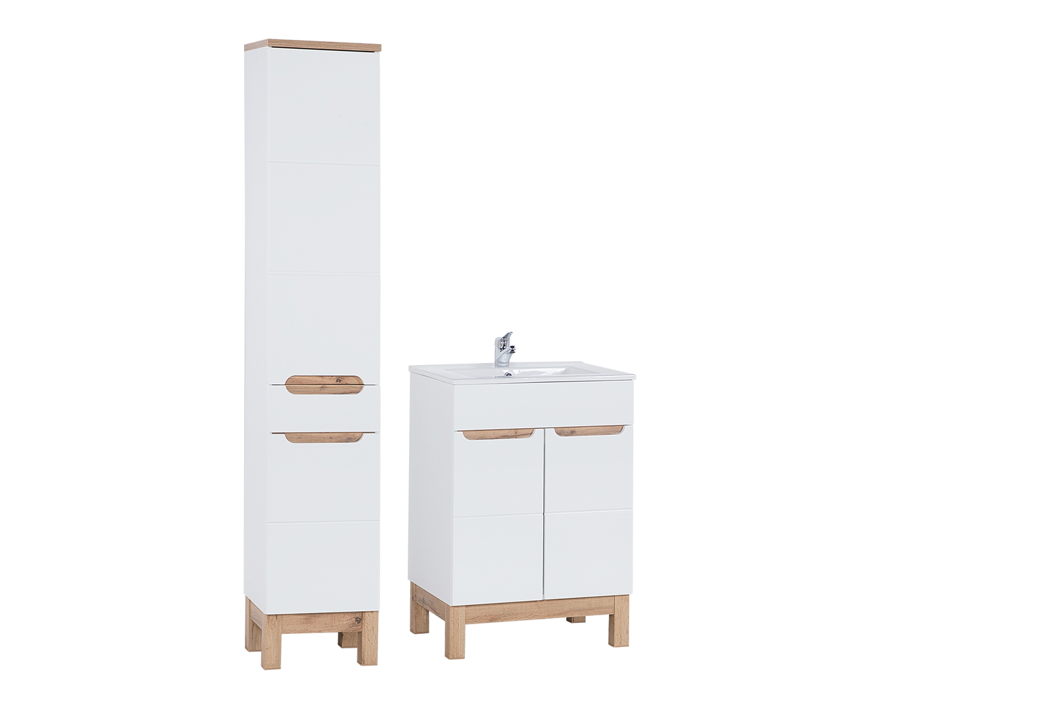 Vonios komplektas COMAD BALI WHITE 60 su praustuvu, sifonu - 2