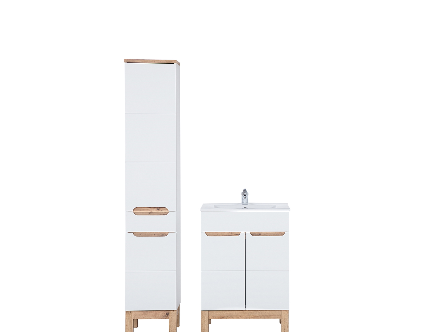 Vonios komplektas COMAD BALI WHITE 60 su praustuvu, sifonu - 1