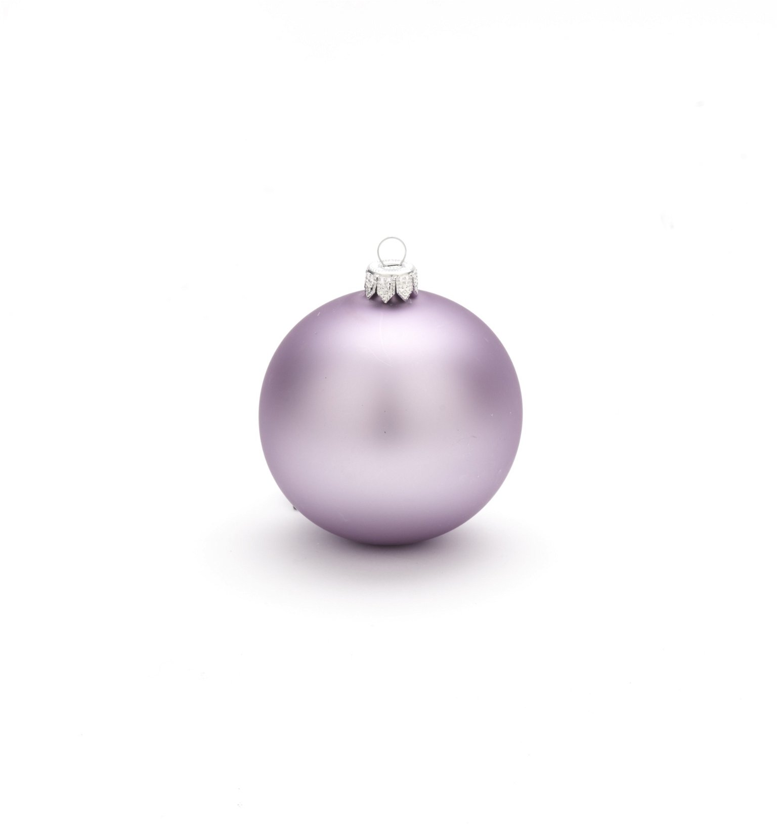 Kalėdinių eglės žaisliukų rinkinys PLAIN, matinės šv. violetinės sp., 10 cm, 4 vnt.