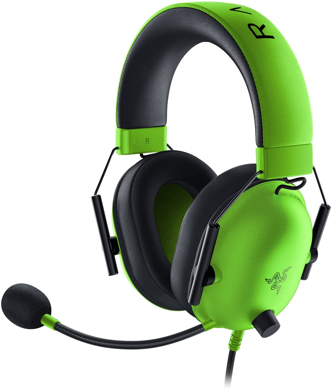 Laidinės žaidimų ausinės Razer BlackShark V2 X V2 X, žalios-0