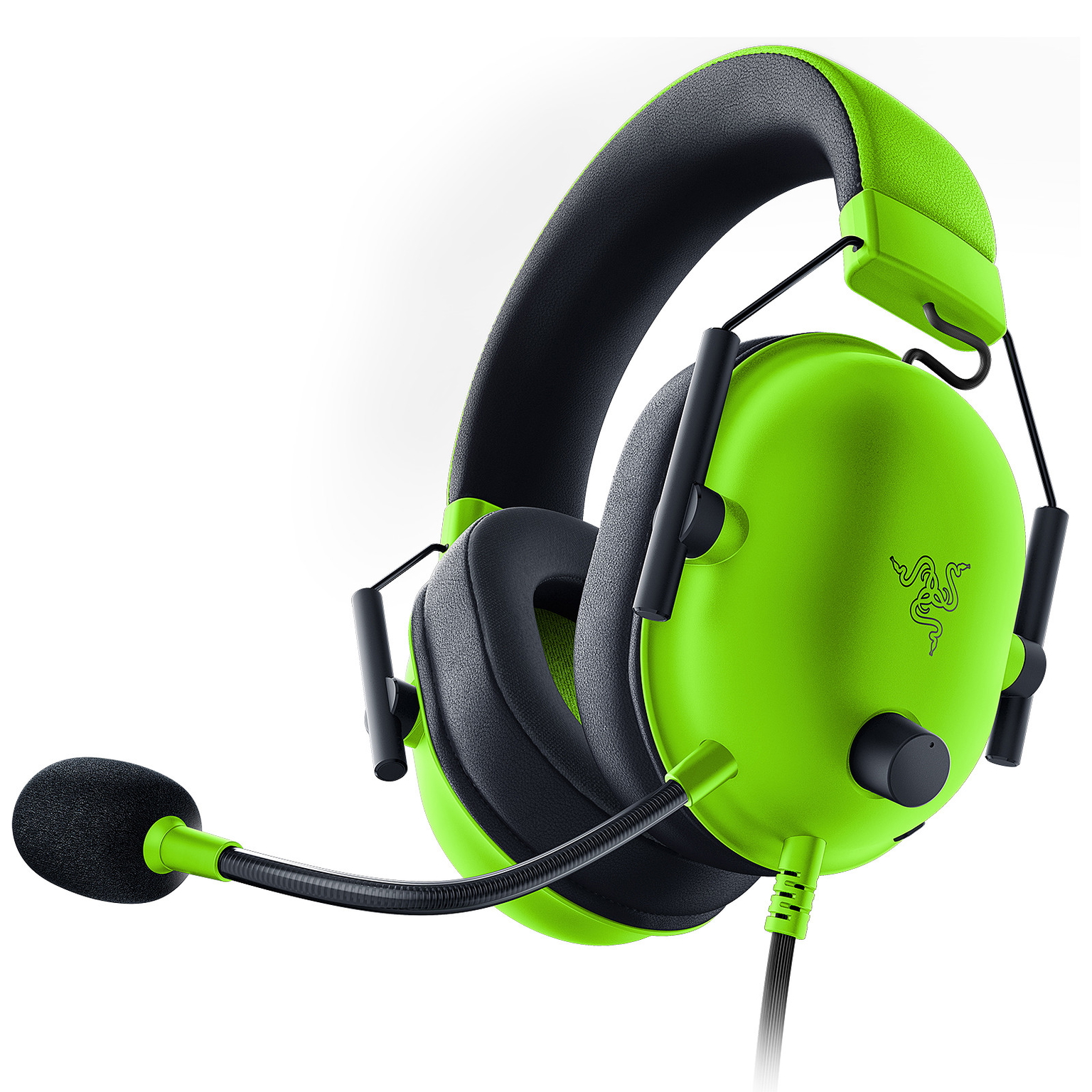 Laidinės žaidimų ausinės Razer BlackShark V2 X V2 X, žalios - 3