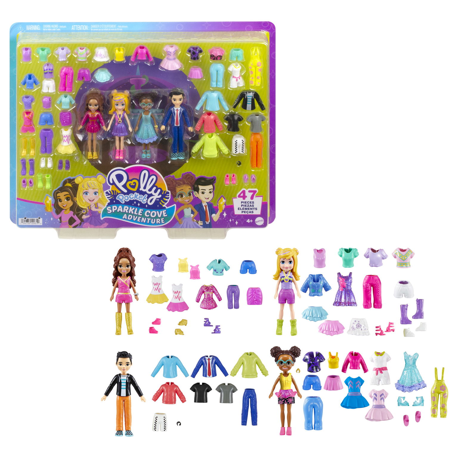 Polly Pocket Sparkle Cove mados rinkinys-0