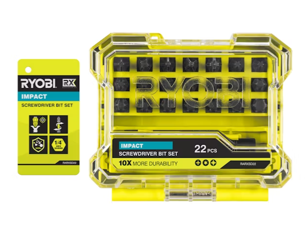 Sukimo antgalių rinkinys RYOBI RARXSD22, PH/PZ/TX, 25 mm, smūginiai, su laikikliu, 22 vnt.-0