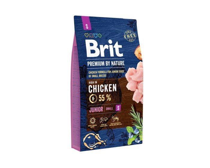 Sausas šunų ėdalas Brit Premium By Nature Junior, 8 kg