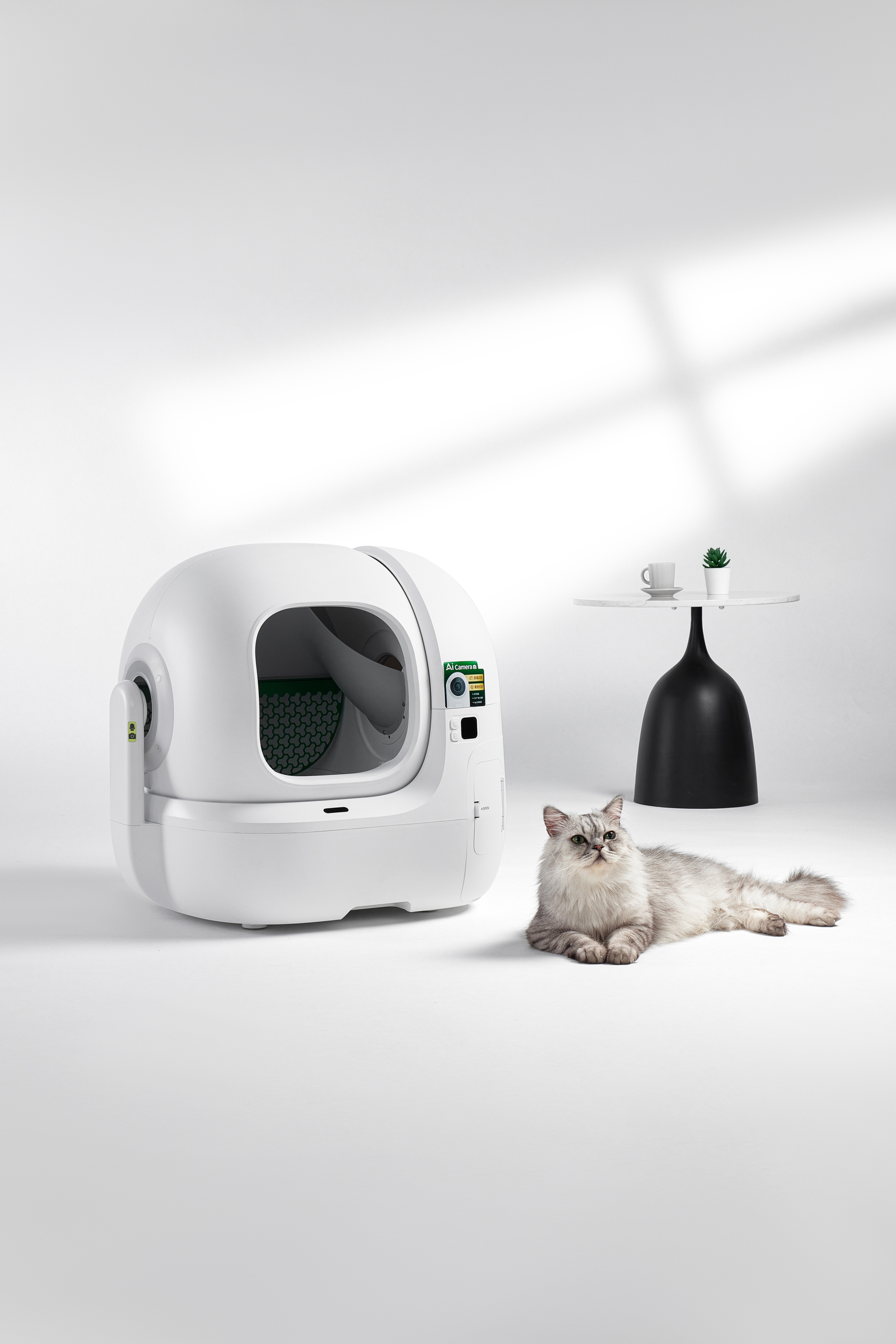 Automatinė kačių kraiko dėžė Petkit Purobot Max Pro 2, balta - 5