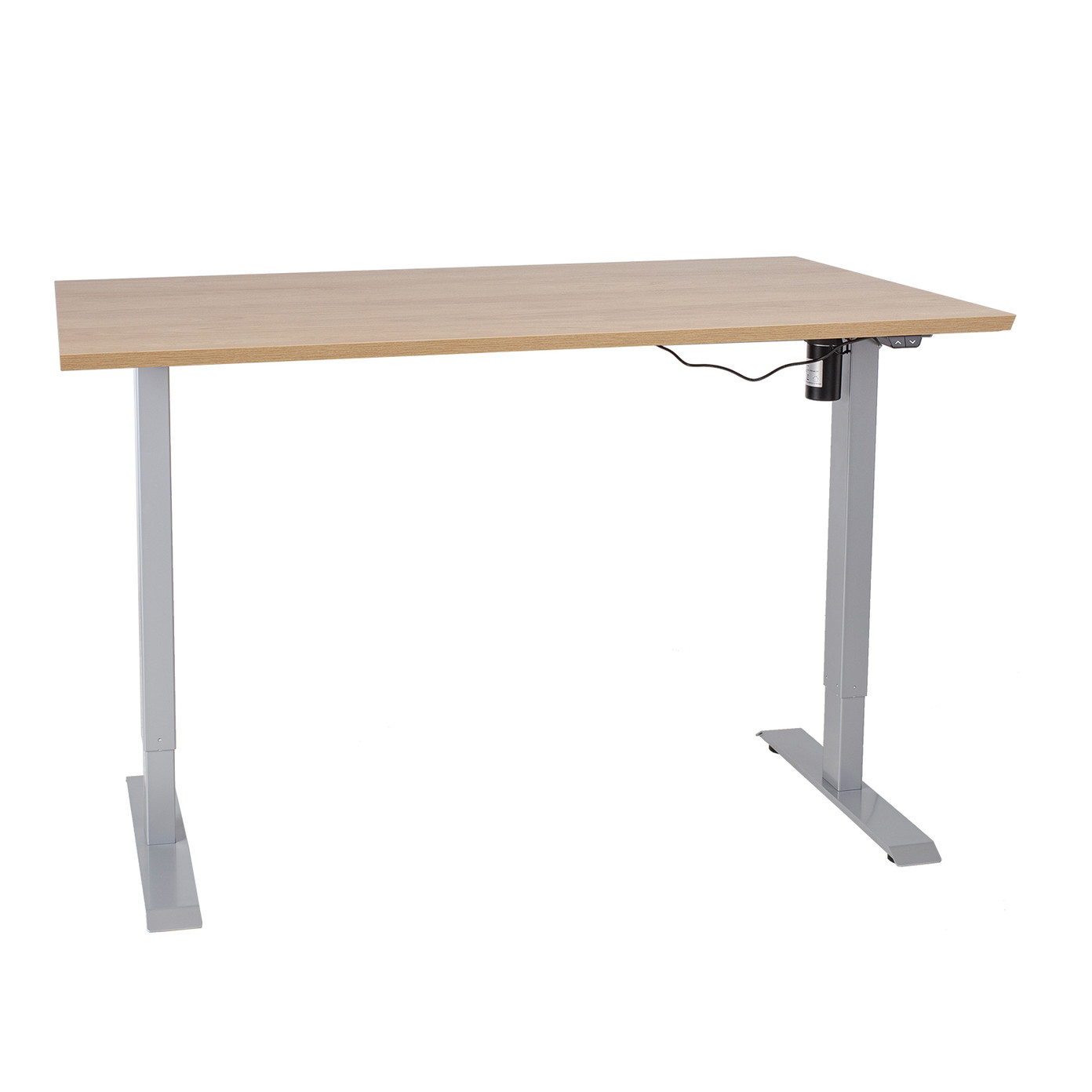 Rašomasis stalas su pakėlimo mechanizmu ERGO, 160x80 cm, ąžuolo-0