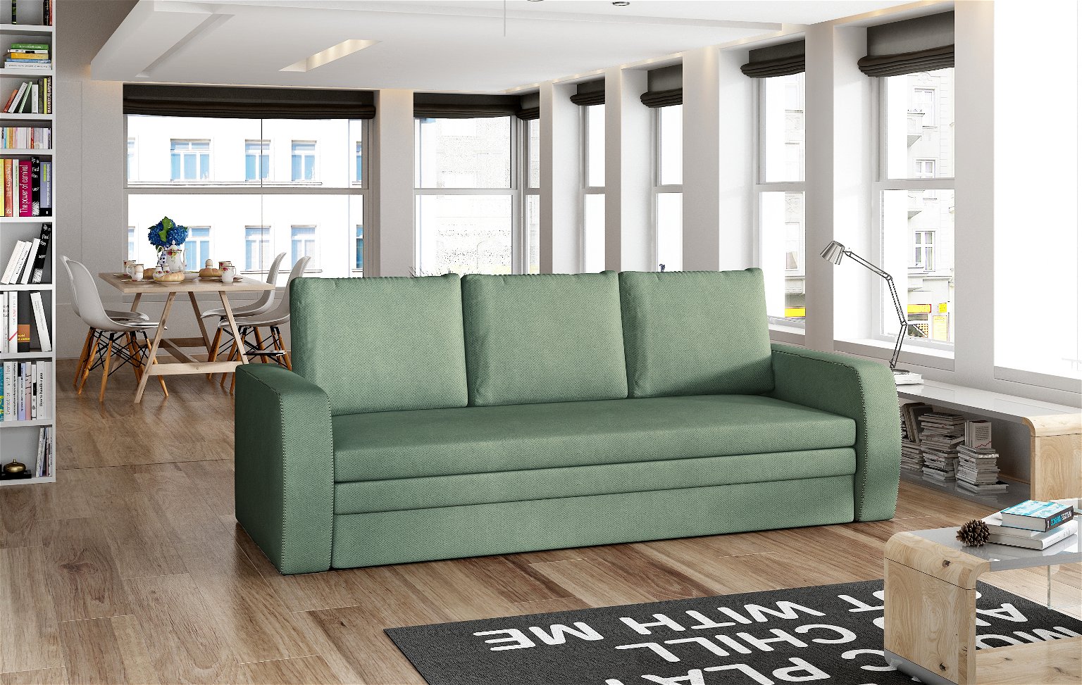 Sofa Inversa, žalia