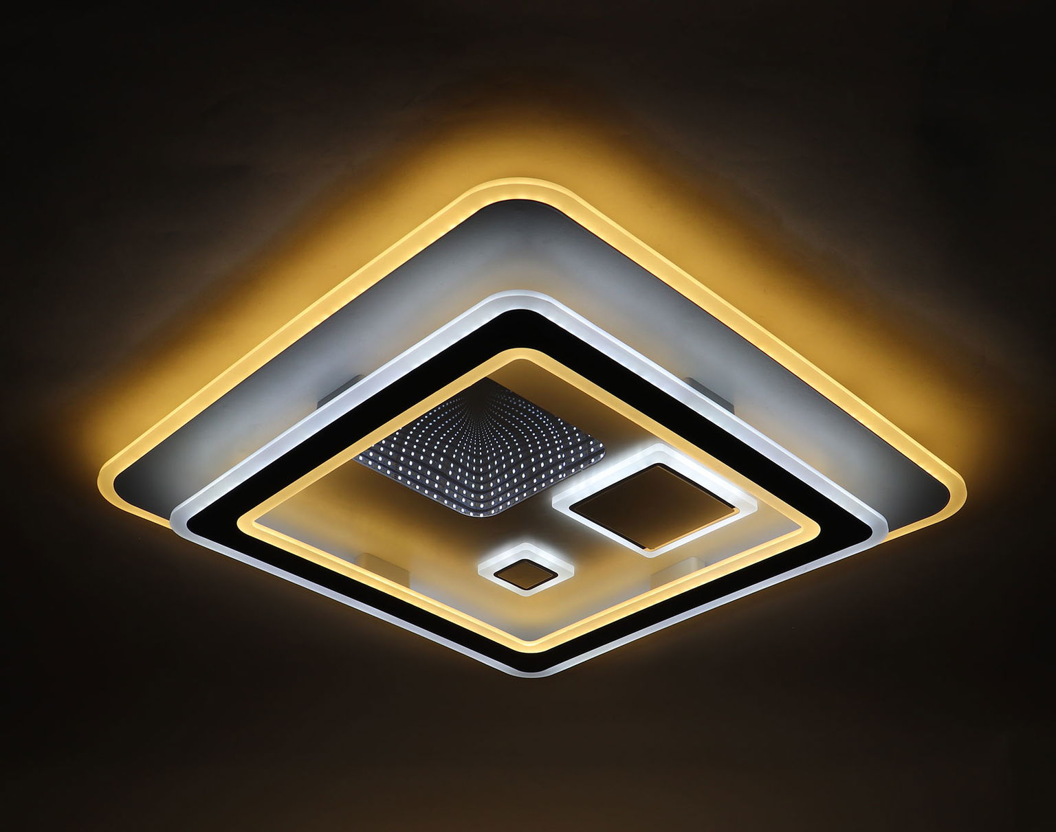 Pakabinamas LED šviestuvas BALTIK GAISMA, 2x119W, 2700-6400K,  2x 5146 lm, 58,5x58,5x6,5cm, su pultu - 3