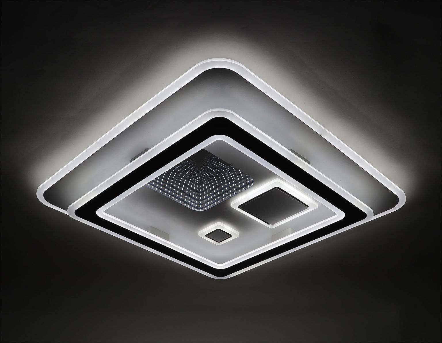 Pakabinamas LED šviestuvas BALTIK GAISMA, 2x119W, 2700-6400K,  2x 5146 lm, 58,5x58,5x6,5cm, su pultu - 4
